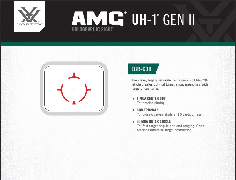 Vortex Razor AMG UH-1 Gen II Holographisches Visier